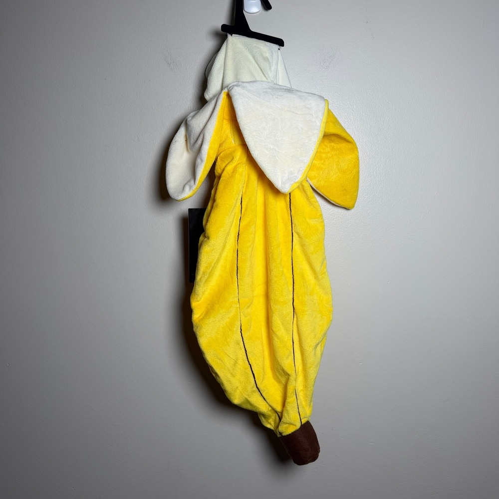 Tom's Toy International Unisex Halloween Banana Costume 0-9M Yellow Bunting - Picture 4 of 7